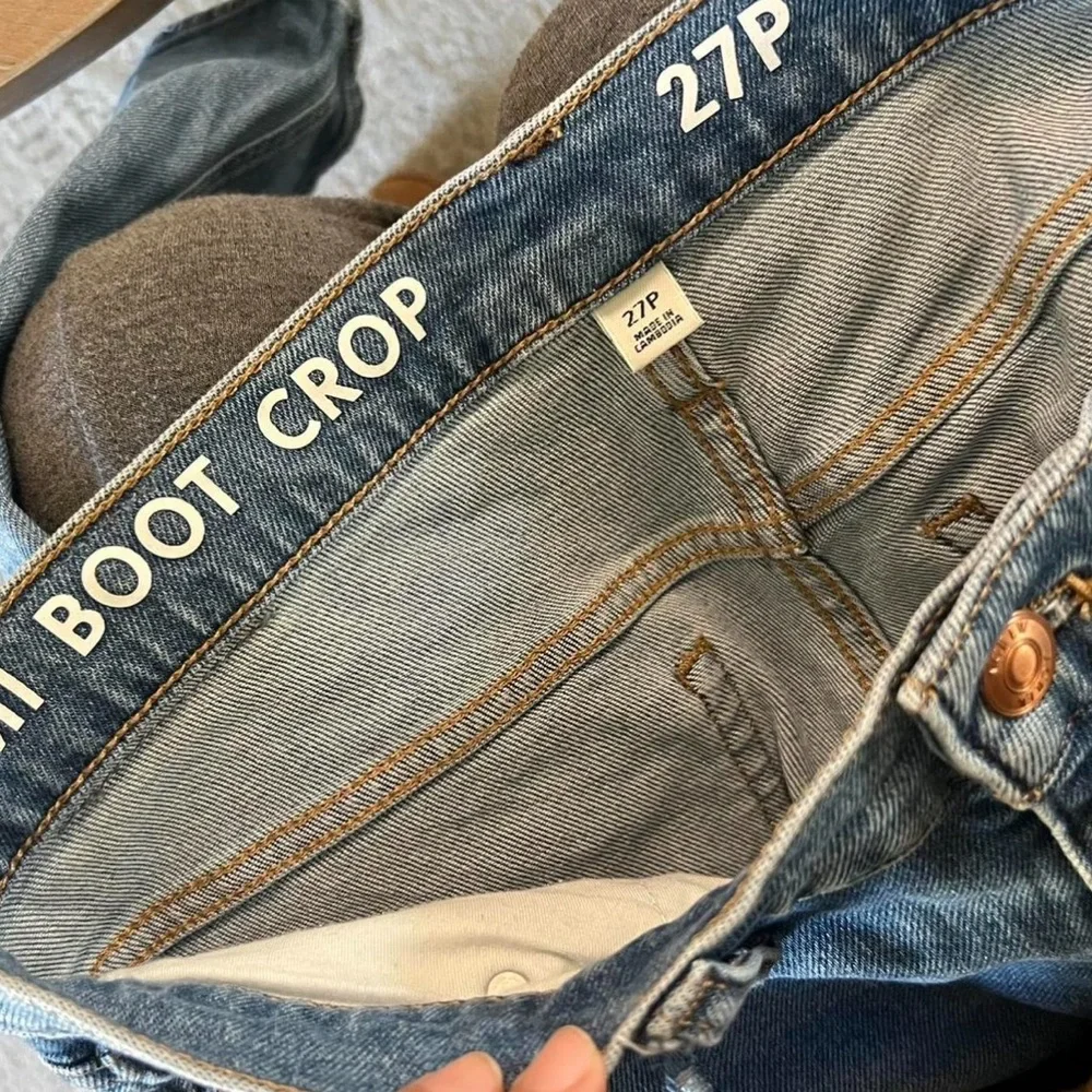 J. Crew‎ Distressed Light Blue Bootcut Jeans Size 27P